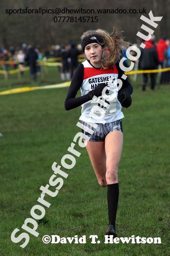 Girls under-15 Northern Cross Country Champs., Witton Park, Blackburn. Photo: David T. Hewitson/Sports for All Pics